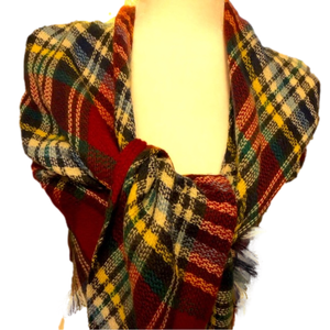 Women’s Plaid Shawl, Scarf, Wrap, Pashmina